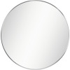 Nástenné zrkadlo Josie 60 cm, strieborné okrúhle